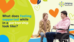 What does feeling supported while in a partnership look like?