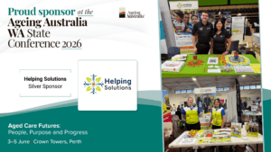 Helping Solutions Joins Ageing Australia and Sponsors the WA State Conference 2026 - Silver Sponsor - Helping Solutions